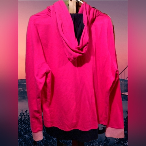 Tommy Hilfiger Colorblock Full Zip Up Hoodie Pink NWOT - Picture 4 of 4